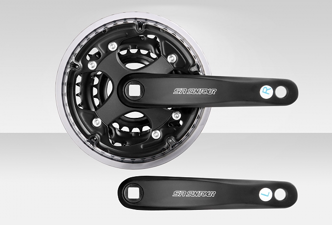 Шатуны Suntour CW-13-XCC-T102 PBG 24/34/42T 170 мм под ромб купить
